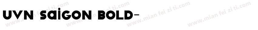 UVN Saigon Bold字体转换